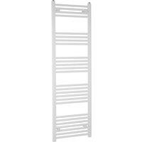 Towelrads Flat Independent Towel Rail 22mm, 1600x400 - White, White