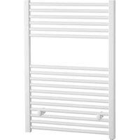 Towelrads Richmond Thermostatic Straight Electric Towel Radiator, 691x450mm - White, White