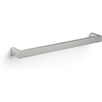 Towelrads Elcot Single Towel Bar Close Ended , 17W - Brushed Stainless Steel, Silver