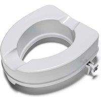 Croydex Caragh Raised Toilet Seat - White, White
