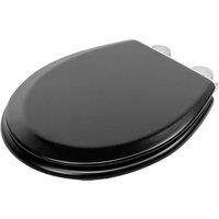 Croydex Lene Round Toilet Seat - Matt Black, Black