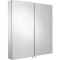 Croydex Finchley Double Door Stainless Steel Cabinet, Silver