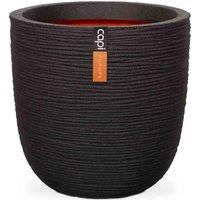 Capi Europe Ball Planter Rib NL 43x41 - Black, Black