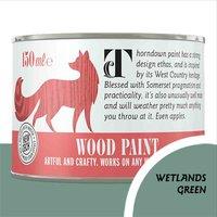 Thorndown Wood Paint 150ml - Wetlands Green, Green