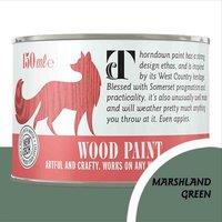 Thorndown Wood Paint 150ml - Marshland Green, Green
