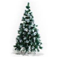 Bon Noel 5ft Green Frosted Artificial Christmas Tree with Red Berries