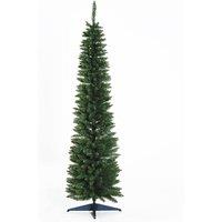Bon Noel 6ft Green Slim Artifical Christmas Tree, Green