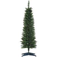 HOMCOM 5ft Green Slim Artifical Christmas Tree, Green