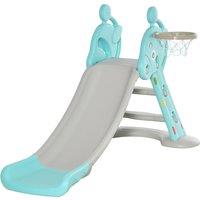 Jouet Kids Girafffe Slide with Basketball Hoop - Blue, Blue