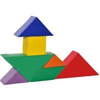 Jouet Kids 7pc Triangular Soft Puzzle Blocks Set - Multi, Multi