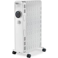 Igenix 2kW/2000W Oil Filled Radiator with Overheat Protection - White, White