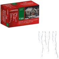 Christmas Workshop 17.16m 720 LED Icicle Chaser Lights - White, White