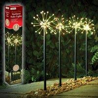 Christmas Workshop 4 Pack 160 LED Starburst Path Lights - Warm White, White
