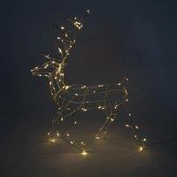 Christmas Workshop 110 LED Light Up Prancing Reindeer - Warm White, White