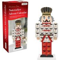 Christmas Workshop White/Red Wood Nutcracker Advent Calendar, Red