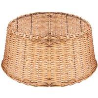 Christmas Workshop Full Willow Xmas Foldable Tree Skirt, Brown