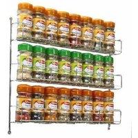 Neo Direct Neo 3 Tier Spice Rack For Kitchen Door Cupboard or Wall, Silver