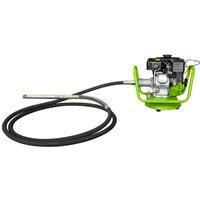 Zipper BR160Y 5.5 HP 6M Petrol Concrete Poker, Green