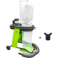 Zipper ASA550ESA 75 L Dust Extractor inc. Automatic Start 230 V, Green