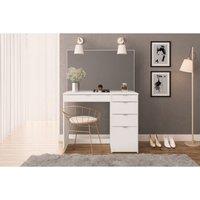 Birlea Ava 5 Drawer Dressing Table And Mirror White, White