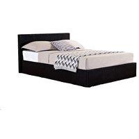 Birlea 135CM Berlin Birlea Ottoman Bed Black Faux Leather, Black