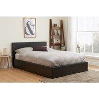 Birlea 135CM Berlin Birlea Ottoman Bed Brown Faux Leather, Brown
