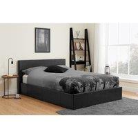Birlea 150Cm Berlin Birlea Ottoman Bed Black Faux Leather, Black