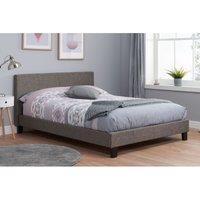 Birlea 150Cm Berlin Fabric Bed Grey, Grey