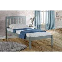Birlea 90Cm Denver Low End Bed Grey, Grey