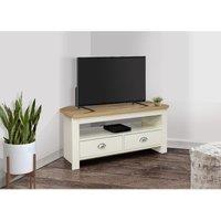 Birlea Highgate Corner TV Unit Cream And Oak, Cream