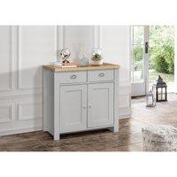 Birlea Highgate 2 Door 2 Drawer Sideboard Grey And Oak, Grey