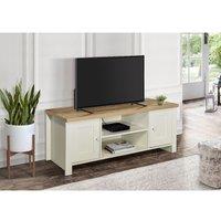 Birlea Highgate Large TV Unit Cream And Oak, Cream