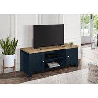 Birlea Highgate Large TV Unit Navy And Oak, Blue