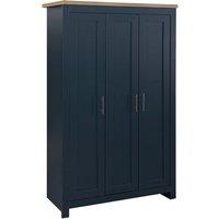 Birlea Highgate 3 Door Wardrobe Navy And Oak, Blue