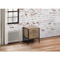 Birlea Urban 2 Drawer Bedside, Brown