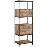 Birlea Urban 3 Drawer Shelving Unit, Brown