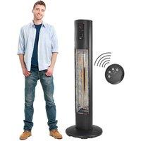 Heat Outdoors Empire 3kW ECO Carbon Infrared Patio Heater - Black, Black