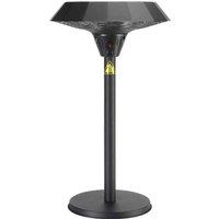 Shadow Diffusion Table-top 2.0kW Patio Heater w/ Remote - Black, Black