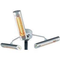 Shadow Parasol 3kW w/ Remote & poles 30-50mm - White & Silver, White