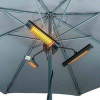 Shadow Parasol 3Kw Remote Heater - Black, Black