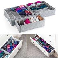 Vivo 3 Pack Storage Drawer Organiser - Clear, Clear