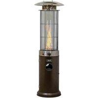 Heat Outdoors Santini Eco Flame Gas Patio Heater Stainless Steel - Bronze, Brown