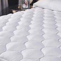 Ezysleep Luxury Micro Plush Cloud Mattress Topper Double, White