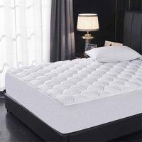 Ezysleep Luxury Micro Plush Cloud Mattress Topper King, White