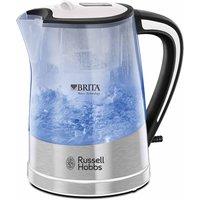 Russell Hobbs 22851 Purity Brita 1L Kettle With Built-in Water Filter System - Clear/Stainless Steel, Clear