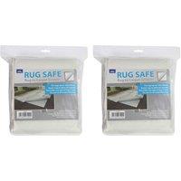 JVL Rug Safe Carpet Gripper Pack of 2, 120 X 180cm, White