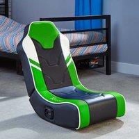 X Rocker Shadow 2.0 Floor Rocker Gaming Chair - Green, Green