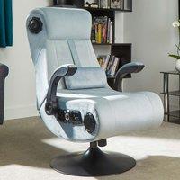 X Rocker Deluxe 4.1 Multi-stereo Audio Media Chair w/Vibration Silver, Silver