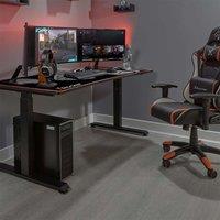 X Rocker Cougar XL 160cm Height Adjustable Gaming Desk - Black, Black