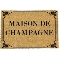 Artsy Doormats Country Home Maison De Champagne Extra Large Doormat, Brown